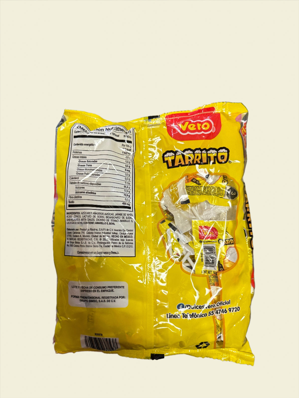 VERO LOLIPOPS MANITA, ELOTE, AZUL, MANGO, MIX, TARRITO