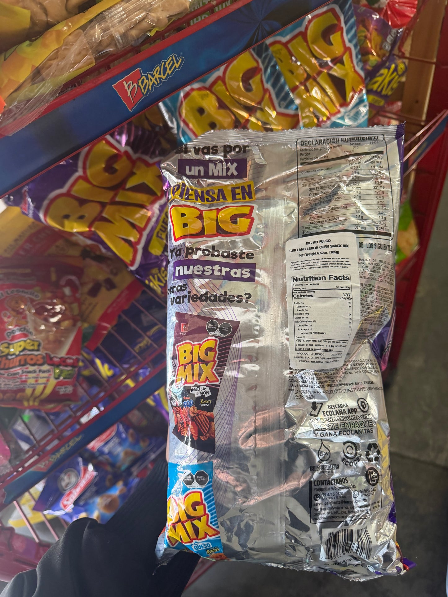 Barcel BIG MIX Queso & Barcel BIG MIX Flamin’ Hot Mexican Chips – Crunchy Spicy Snack Mix