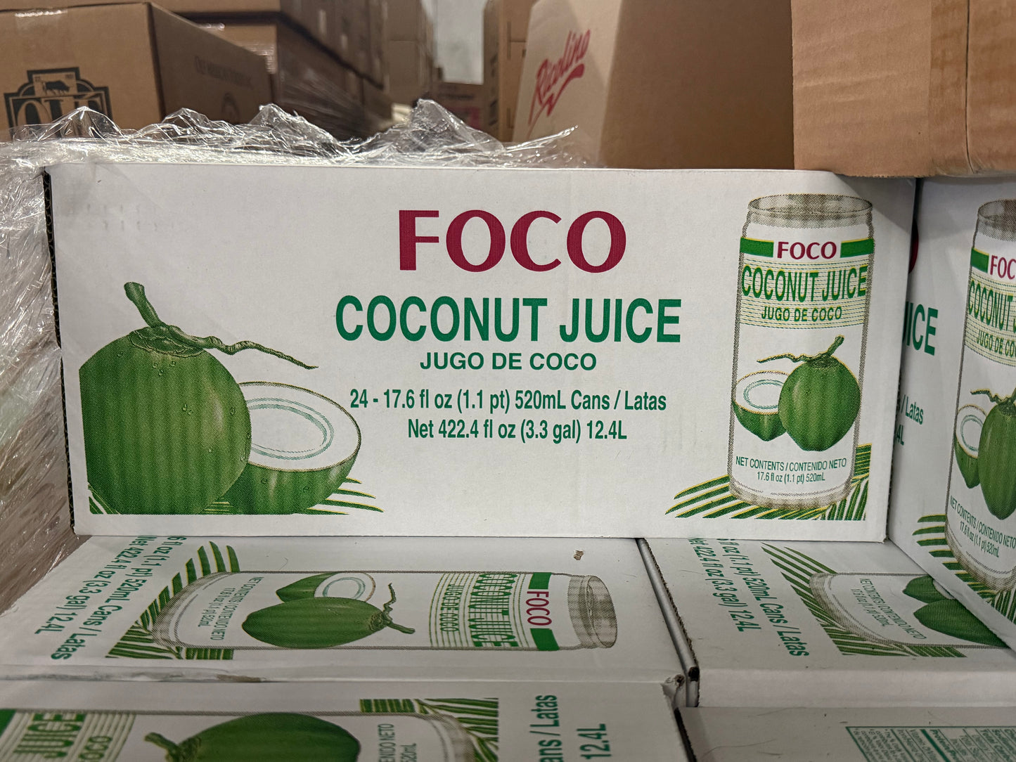 FOCO Coconut Juice 24/17.6 oz | Tropical Coconut Drink