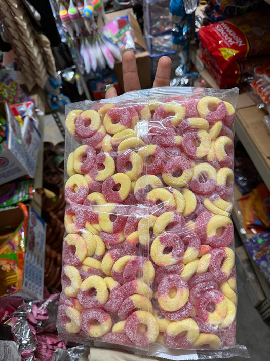 Jovy Peach Rings Gummy Candy 5 lb Bulk Bag | Sweet & Chewy Peach Gummies