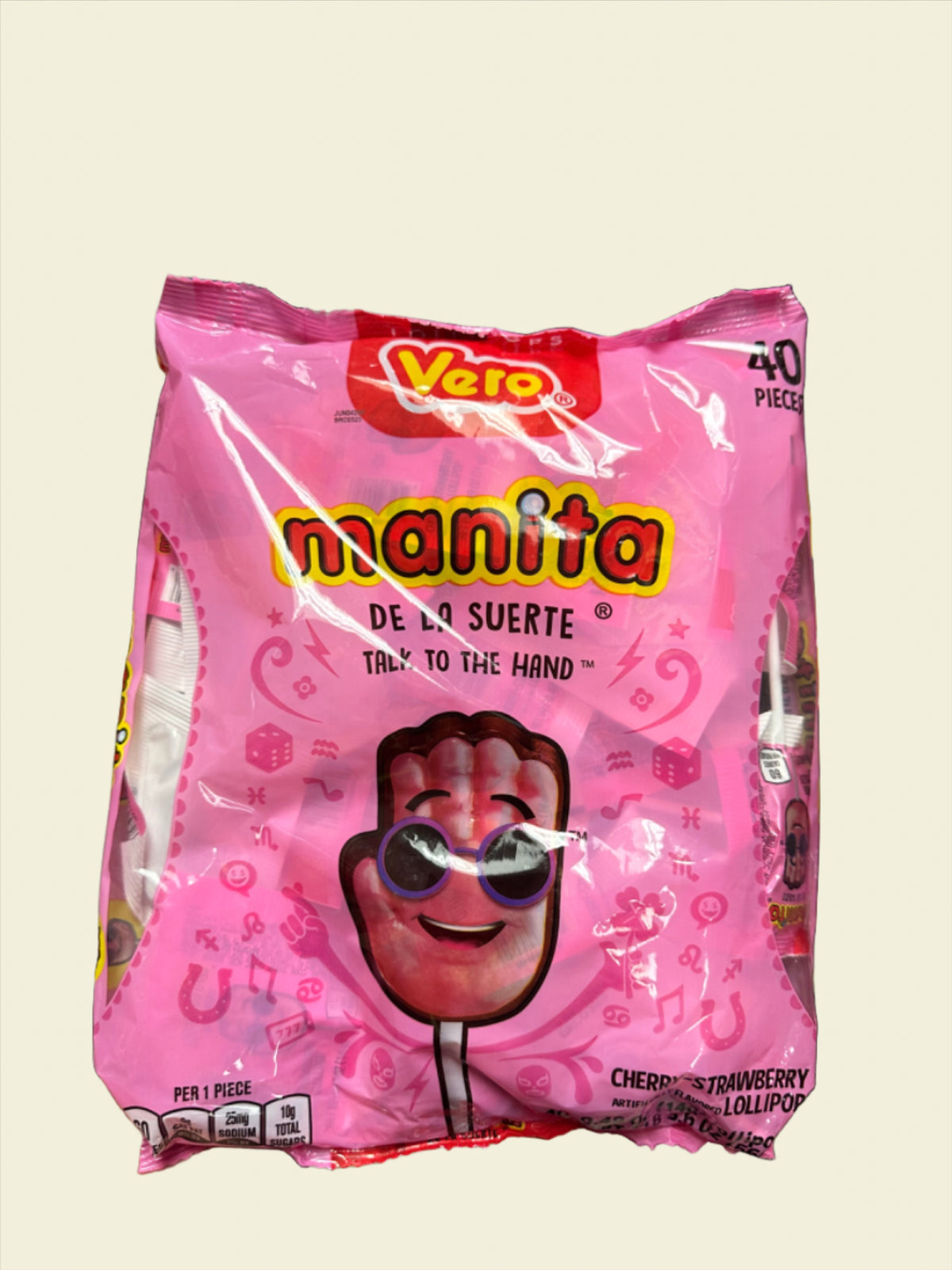 VERO LOLIPOPS MANITA, ELOTE, AZUL, MANGO, MIX, TARRITO