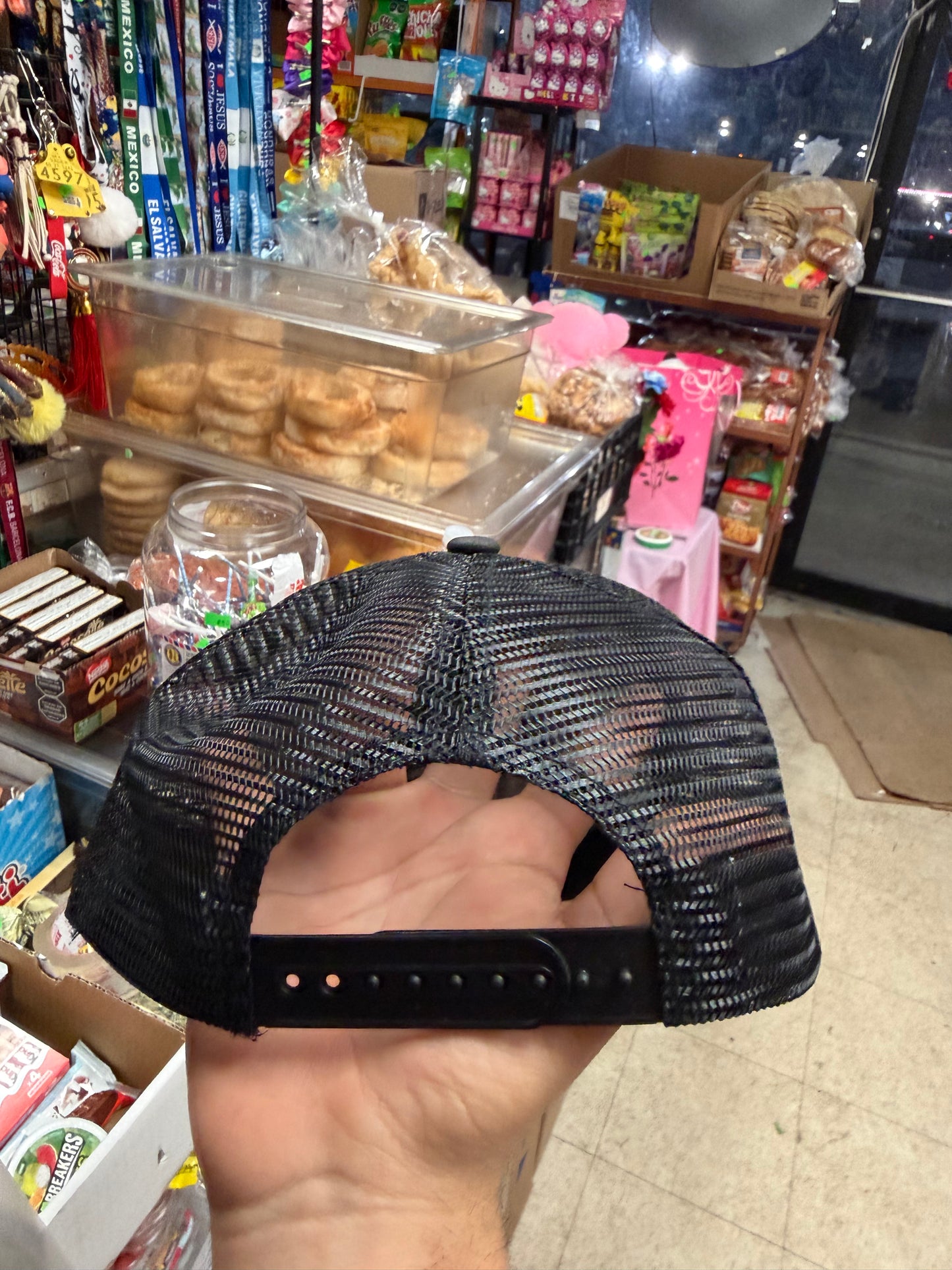 Black Eagle Embroidered Trucker Hat – Mexico Flag Snapback (All Black)