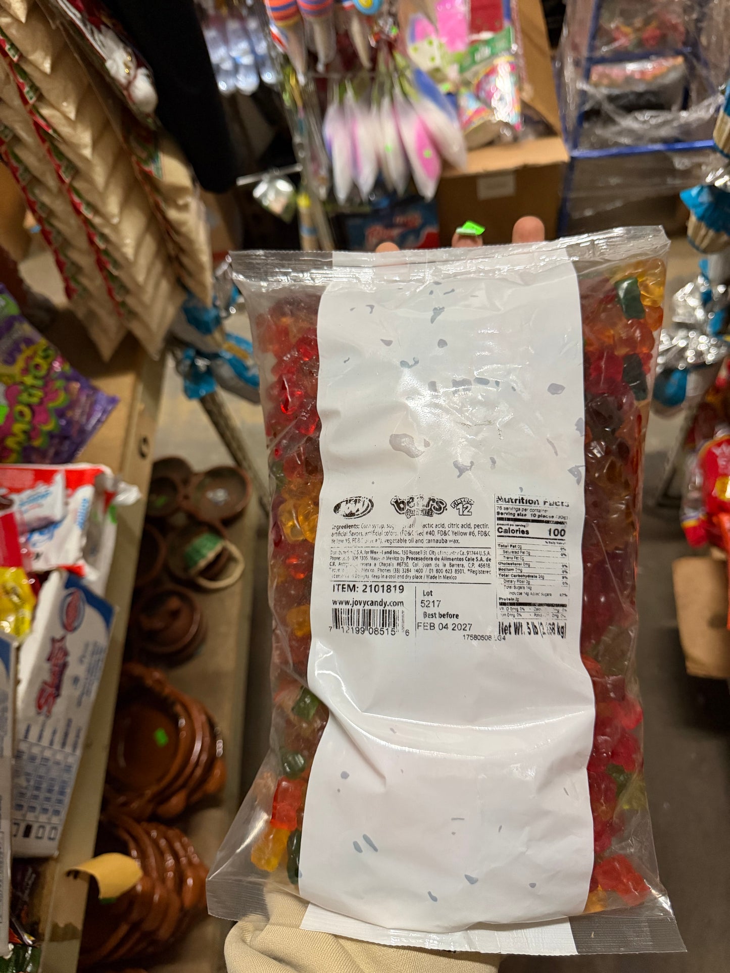 Jovy Gummy Bears 12 Flavors 5LB Bag | Bulk Fruity Gummy Candy Mix