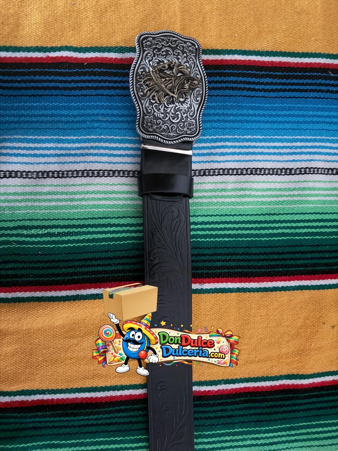 Western Tooled Leather Belt – Multiple Buckle Styles