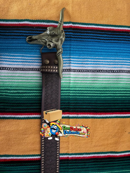 Western Tooled Leather Belt – Multiple Buckle Styles
