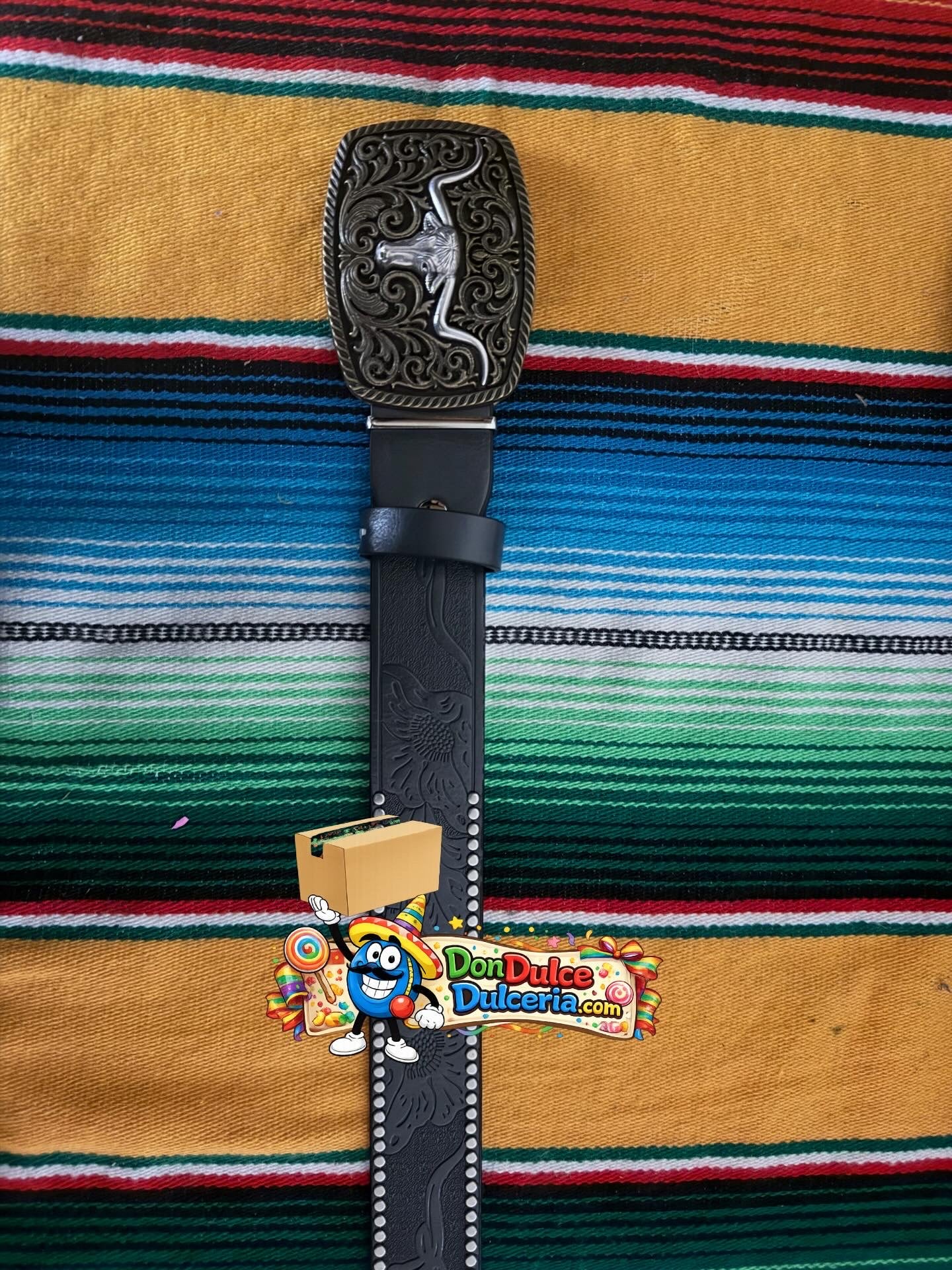Western Tooled Leather Belt – Multiple Buckle Styles