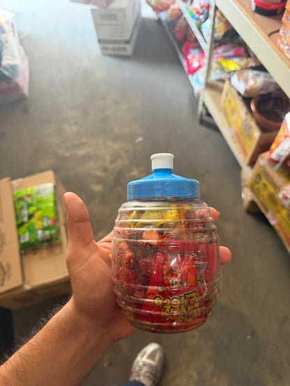 Barrilito Hot Mix Chamoy with Lollipops