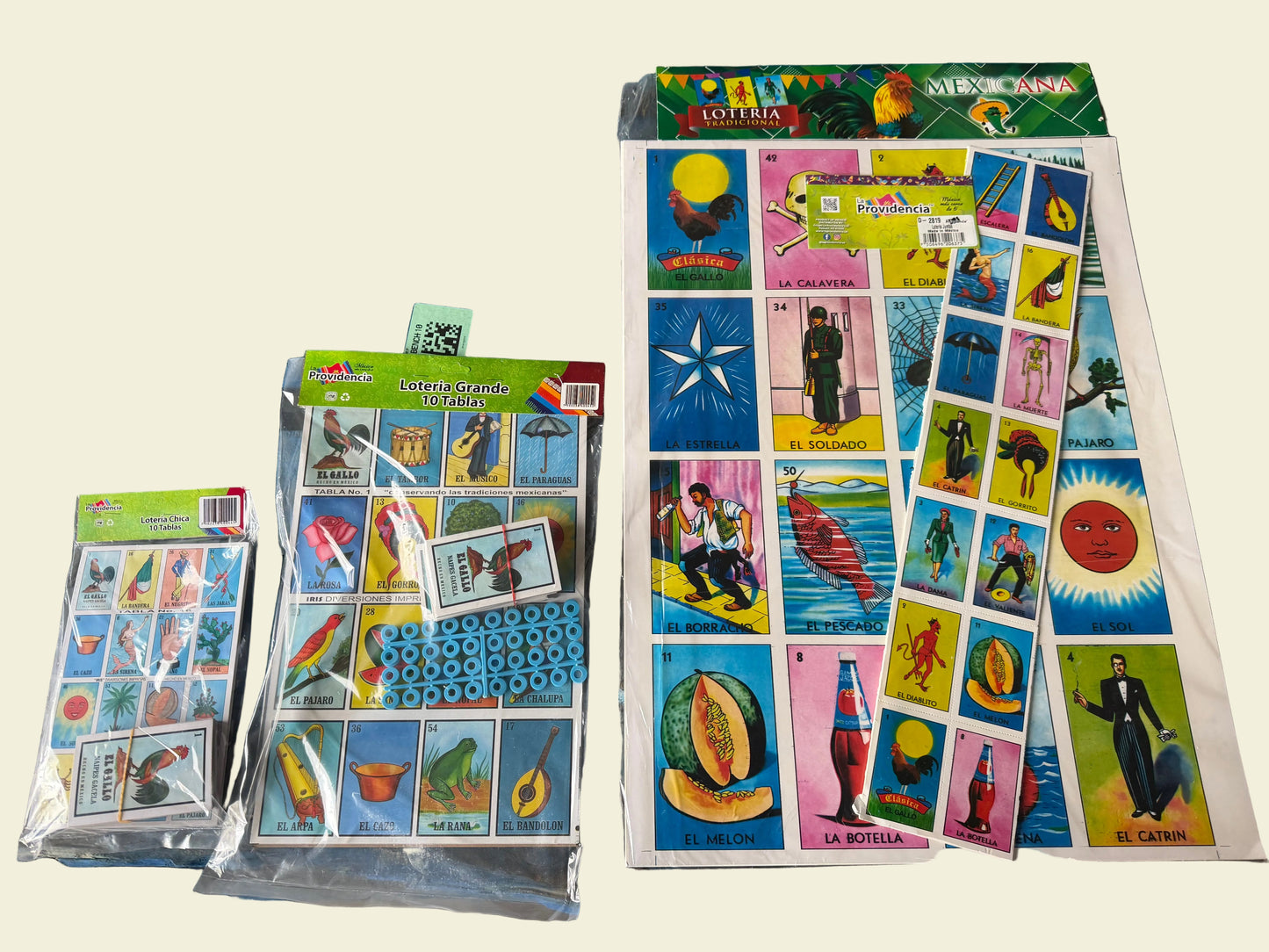 La Providencia Lotería Chica, Grande & Jumbo – Mexican Bingo Game | Juego de Lotería Mexicana | Don Dulce Dulcería