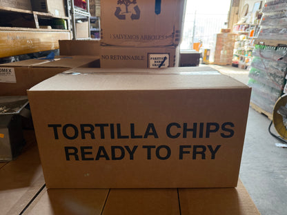 Corn Tortilla Chips Ready to Fry