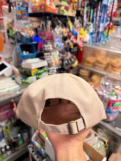 Jesus Cross Embroidered Hat – Crucifix Trucker Cap (Beige & Black)