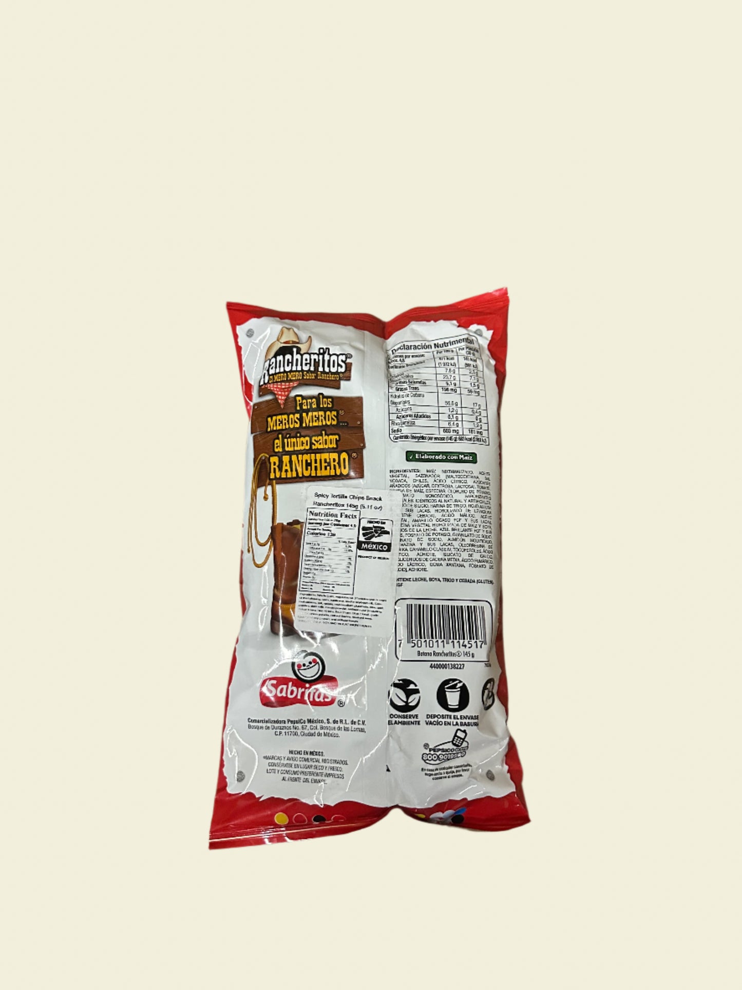 SABRITAS RANCHERITOS SMALL AND BIG