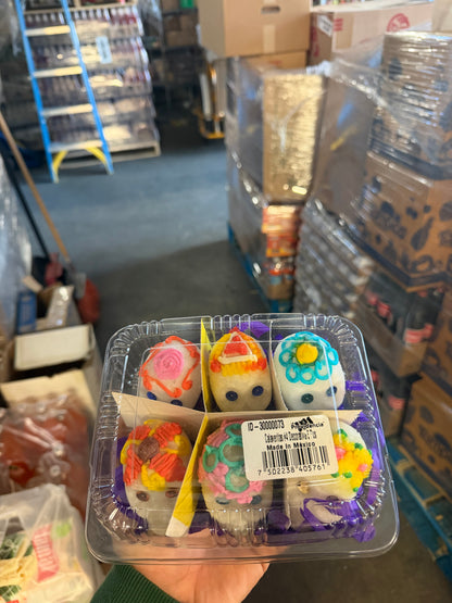 La Providencia Calaveritas de Azúcar #2 Small & #4 Medium – Decorative Sugar Skull Candy