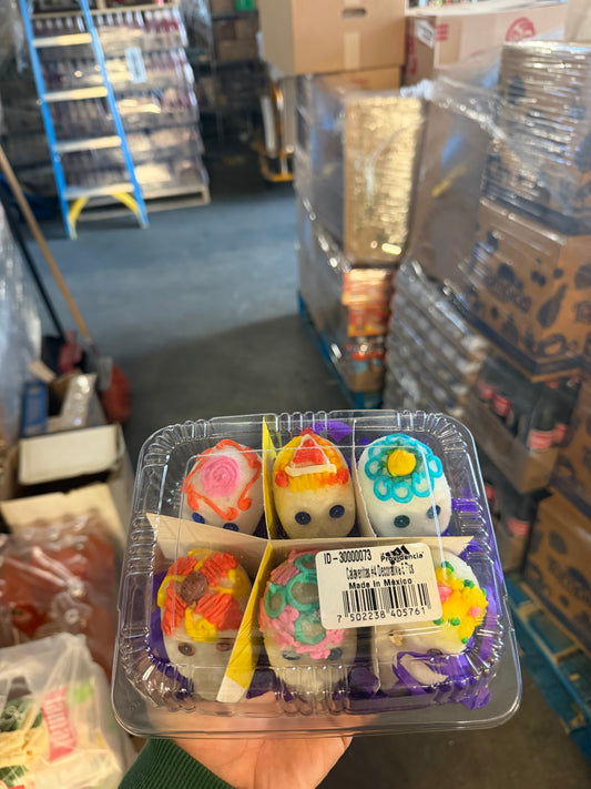 La Providencia Calaveritas de Azúcar #2 Small & #4 Medium – Decorative Sugar Skull Candy