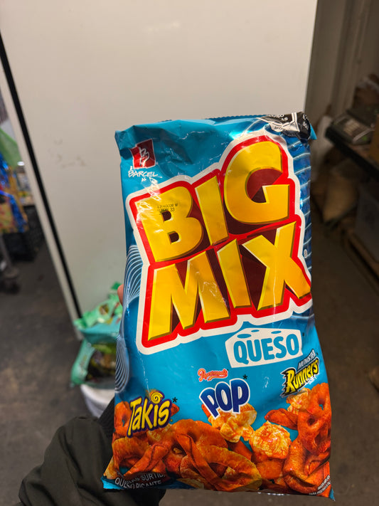 Barcel BIG MIX Queso & Barcel BIG MIX Flamin’ Hot Mexican Chips – Crunchy Spicy Snack Mix