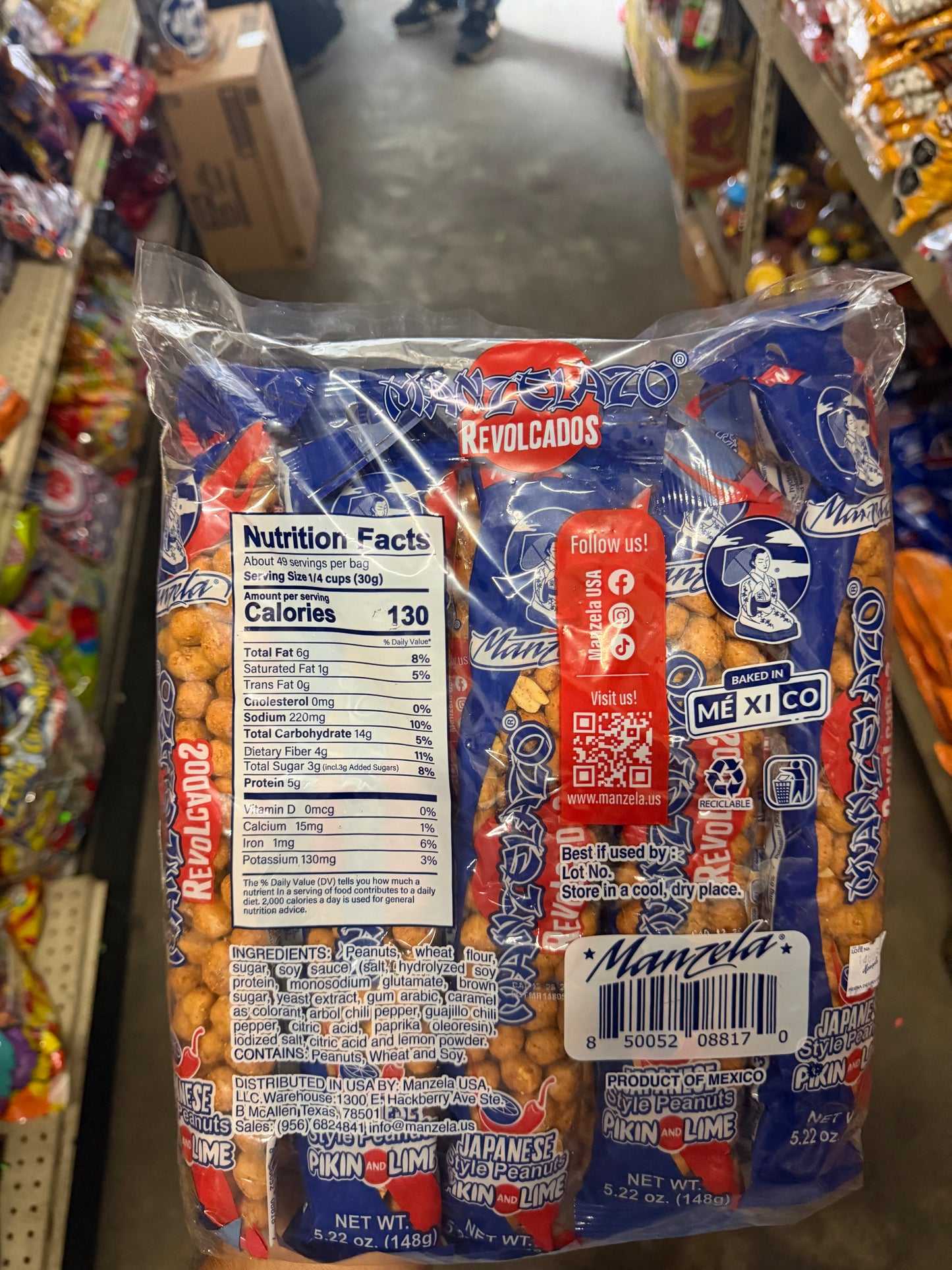 Manzela Manzelazo Revolcado Pikin & Lime Japanese Style Peanuts