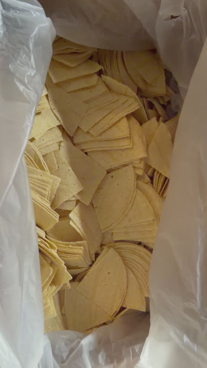 Corn Tortilla Chips Ready to Fry